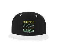 GQWJKSZ Adjustable Hat for Men Women, I'm Retired Every Day is Saturday Unisex Hip Hop Baseball Cap Trucker Dad Hats