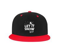 GQWJKSZ Adjustable Hat for Men Women, Let It Snow Now Skiing Unisex Hip Hop Baseball Cap Trucker Dad Hats