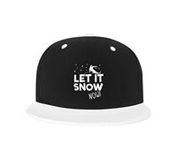 GQWJKSZ Adjustable Hat for Men Women, Let It Snow Now Skiing Unisex Hip Hop Baseball Cap Trucker Dad Hats
