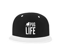 GQWJKSZ Adjustable Hat for Men Women, Life of A Pug Unisex Hip Hop Baseball Cap Trucker Dad Hats