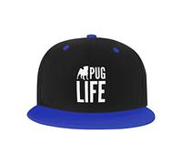 GQWJKSZ Adjustable Hat for Men Women, Life of A Pug Unisex Hip Hop Baseball Cap Trucker Dad Hats