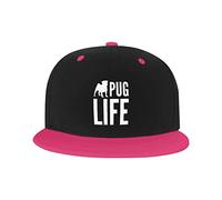 GQWJKSZ Adjustable Hat for Men Women, Life of A Pug Unisex Hip Hop Baseball Cap Trucker Dad Hats
