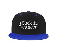 GQWJKSZ Adjustable Hat for Men Women, Suck It Cancer Unisex Hip Hop Baseball Cap Trucker Dad Hats