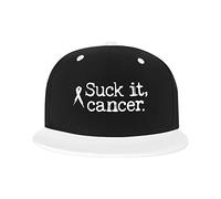 GQWJKSZ Adjustable Hat for Men Women, Suck It Cancer Unisex Hip Hop Baseball Cap Trucker Dad Hats