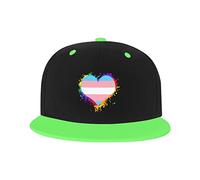 GQWJKSZ Adjustable Hat for Men Women, Transgender Flag Heart Unisex Hip Hop Baseball Cap Trucker Dad Hats