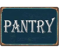 GQWJKSZ Aluminum Tin Sign Pantry Vintage Retro Metal Sign for Garden Home Office Wall Decor 8x12 Inch