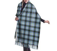 GQWJKSZ Bell of the Borders Tartan Women'S Long & Wide Blair Modern Tartan Cashmere Feel Shawl Wrap Winter Warm Scarf 77x27inch