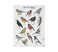 GQWJKSZ British Game Birds Vintage Iron Home Bar Wall Decor Art Print Poster Restaurant Decor 16x12in (40x30cm)