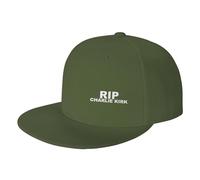 GQWJKSZ Charlie Kirk Rip 1993-2025 Trucker Hat Vintage Dad Hats Adjustable Men Women Baseball Cap Moss Green