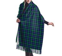 GQWJKSZ Clan Armstrong Tartan0 Women'S Long & Wide Clan Chalmers Tartan Cashmere Feel Shawl Wrap Winter Warm Scarf 77x27inch