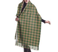 GQWJKSZ Clan Robertson Dress Tartan Women'S Long & Wide Clan Seton Tartan Cashmere Feel Shawl Wrap Winter Warm Scarf 77x27inch
