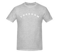 GQWJKSZ Freedom Charlie Kirk T-Shirt Men's Short Sleeve Charlie Kirk Crew Neck Cotton Shirt