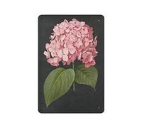 GQWJKSZ Funny Vintage Sign Pink Hydrangea Metal Tin Signs for Kitchen Garden Garage Bathroom Wall Decor 8 X 12 INCH