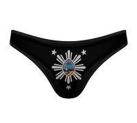 GQWJKSZ Guam Philippines Women's Thong Underwear Seamless Panties No Show T-Back Breathable G-String
