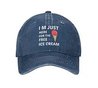GQWJKSZ Ice Cream Lovers Hat Cap I'm Just Here for The Ice Cream Cap for Men Baseball Caps Graphic Hat