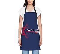 GQWJKSZ Jewish American Heritage Month Aprons For Women Men Waterproof Bib Apron Chef Aprons For Kitchen Cooking Baking Bbq Gardening