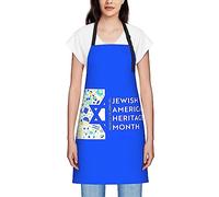 GQWJKSZ Jewish American Heritage Month Aprons For Women Men Waterproof Bib Apron Chef Aprons For Kitchen Cooking Baking Bbq Gardening