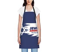 GQWJKSZ Jewish American Heritage Month Aprons For Women Men Waterproof Bib Apron Chef Aprons For Kitchen Cooking Baking Bbq Gardening