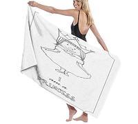 GQWJKSZ Large Bath Towel Blanket,Kids Cartoon Cute Little Girl Fairy Dress With A Crown Childish Doodle,Bath Sheet Beach Towel for Family Hotel Travel Swimming Sports,52" x 32"