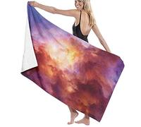 GQWJKSZ Large Bath Towel Blanket,Surreal Colorful Storm Clouds Dramatic Mystical Creation Birth Of Stars Concept,Bath Sheet Beach Towel for Family Hotel Travel Swimming Sports,52" x 32"