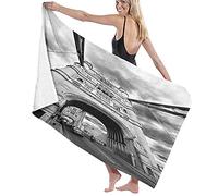 GQWJKSZ Large Microfiber Bath Towel Blanket,Modern Tower Bridge England Print,Bath Sheet Beach Towel for Family Hotel Travel Swimming Sports,52" x 32"