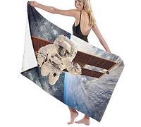 GQWJKSZ Large Soft Bath Towel Blanket,International Station Global Communication Orbiting Over Earth Rocket Photo,Bath Sheet Beach Towel for Family Hotel Travel Swimming Sports,52" x 32"