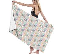 GQWJKSZ Large Soft Bath Towel Blanket,Random Pencil Scribbles In Different Shades On Plain Strokes Modern,Bath Sheet Beach Towel for Family Hotel Travel Swimming Sports,52" x 32"