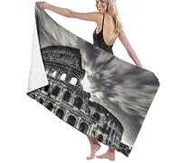 GQWJKSZ Large Soft Microfiber Bath Towel Blanket,Colosseum Rome Italy,Bath Sheet Beach Towel for Family Hotel Travel Swimming Sports,52" x 32"