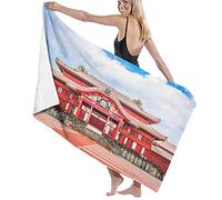 GQWJKSZ Large Soft Microfiber Bath Towel Blanket,Okinawa Japan At Shuri Castle Design,Bath Sheet Beach Towel for Family Hotel Travel Swimming Sports,52" x 32"