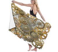 GQWJKSZ Large Soft Microfiber Bath Towel Blanket,The Gears In The Style Of Steam Punk,Bath Sheet Beach Towel for Family Hotel Travel Swimming Sports,52" x 32"