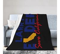 GQWJKSZ Larry Elder for Governor Flannel Blanket Ultra Soft Micro Fleece Throw Blankets Warm Air Conditioning Lightweight Bedding for Sofa Couch Chair All Season