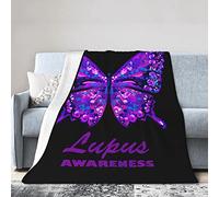 GQWJKSZ Lupus Awareness Month Flannel Blanket Ultra Soft Micro Fleece Throw Blankets Warm Air Conditioning Lightweight Bedding for Sofa Couch Chair All Season