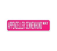 GQWJKSZ Metal Sign Appenzeller Sennenhund WAY Vintage Signs Retro Tin Signs Aluminum Sign Gift for Home Kitchen Garden Wall UV-Resistant Funny Decor 4x16 Inch