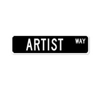 GQWJKSZ Metal Sign Artist WAY Vintage Signs Retro Tin Signs Aluminum Sign Art Plaque Living Room Home Kitchen Garden Wall Non-Fade Funny Decor 4x16 Inches