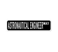 GQWJKSZ Metal Sign Astronautical Engineer WAY Vintage Signs Retro Tin Signs Plaque Aluminum Sign Quotes Home Kitchen Garden Wall Funny Pub Club Decoration 4x16 Inch