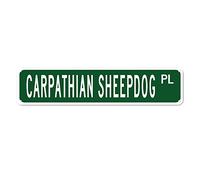 GQWJKSZ Metal Sign Carpathian Sheepdog PL Vintage Signs Retro Tin Signs Plaque Aluminum Sign Quotes Home Kitchen Garden Wall Funny Pub Club Decoration 4x16 Inch