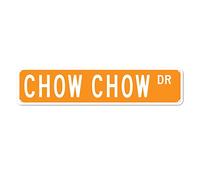 GQWJKSZ Metal Sign Chow Chow DR Vintage Signs Retro Tin Signs Aluminum Gift Sign for Home Kitchen Garden Wall Yard Pub Club Decor 4x16 Inches