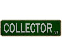GQWJKSZ Metal Sign Collector St Vintage Signs Retro Tin Signs Lover Gifts Aluminum Sign Living Room Home Kitchen Garden Bedroom Wall Club Non-Fade Funny Decor 4x16 Inch