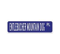 GQWJKSZ Metal Sign Entlebucher Mountain Dog PL Vintage Signs Retro Tin Signs Aluminum Funny Sign Quotes Home Kitchen Garden Non-Fade Pub Club Decor 4x16 Inches