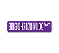 GQWJKSZ Metal Sign Entlebucher Mountain Dog WAY Vintage Signs Retro Tin Signs Aluminum Sign for Bedroom Kitchen Garden Wall Non-Fade Pub Club Decor 4x16 Inches