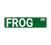 GQWJKSZ Metal Sign Frog Dr Vintage Signs Retro Tin Signs Aluminum Sign Art Plaque Living Room Home Kitchen Garden Wall Non-Fade Funny Decor 4x16 Inches