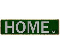GQWJKSZ Metal Sign Home St Vintage Signs Retro Tin Signs Aluminum Sign Gift for Home Living Room Club Garden Wall Yard Funny Coffee Decor 4x16 Inch