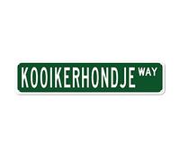 GQWJKSZ Metal Sign Kooikerhondje WAY Vintage Signs Retro Tin Signs Aluminum Sign Art Plaque Living Room Home Kitchen Garden Wall Non-Fade Funny Decor 4x16 Inches