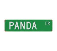 GQWJKSZ Metal Sign Panda DR Vintage Signs Retro Tin Signs Aluminum Sign Gift for Home Living Room Club Garden Wall Yard Funny Coffee Decor 4x16 Inch