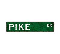 GQWJKSZ Metal Sign Pike Vintage Signs Retro Tin Signs Aluminum Sign for Kitchen Home Garden Wall Bar Cafe Decor 4x16 Inches