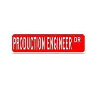 GQWJKSZ Metal Sign Production Engineer DR Vintage Signs Retro Tin Signs Aluminum Sign Art Plaque Living Room Home Kitchen Garden Wall Non-Fade Funny Decor 4x16 Inches