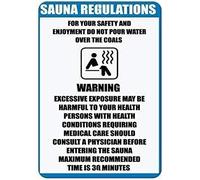 GQWJKSZ Metal Sign Retro I Sauna Rules for Safety and Recreational activitiesSign Wall 8 X 12 Inch Decoration Home Restaurant bar cave Outdoor Vintage tin Sign Decoration Poster