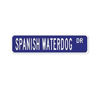 GQWJKSZ Metal Sign Spanish Waterdog DR Vintage Signs Retro Tin Signs Lover Gifts Aluminum Sign Living Room Home Kitchen Garden Bedroom Wall Club Non-Fade Funny Decor 4x16 Inch