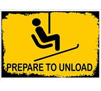 GQWJKSZ Metal Tin Signs Vintage Skiing Retro Kitchen Ski Ski Lift Novelty Retro Home Merry Funny Bar Pub Warn Novelty Man Cave Kitchen Shop Restaurant Plaque Wall Decoration 8x12 Inch