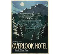 GQWJKSZ Overlook Hotel Metal Tin Paintings Retro Aluminum Sign Pub Coffee Beer Kitchen Bathroom Door Garden Funny Wall Decor Iron Mesh Fence Farm 8x12 Inch Best Gift